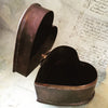 Steampunk Heart Gift / Jewelry Box - Victorian Style - Brass - Velvet lined