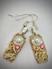 Steampunk - Rose gold  - Steampunk Earrings - Repurposed art