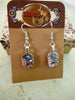 Steampunk ear gear - Ice Blue - Steampunk Earrings - Repurposed art