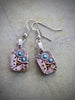 Steampunk ear gear - Ice Blue - Steampunk Earrings - Repurposed art