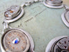 Silver Bracelet - One of a kind - Steampunk Jewelry - In the Works - Steampunk watch parts charm bracelet for her