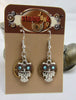 Owl Earrings, Steampunk, Unique Earrings, Weird Earrings, Dangle & Drop, Lightweight Earrings, Cool Earrings, Turquoise
