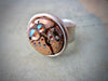 Steampunk Ring - Rose Gold watch movement - statement ring - Repurposed - recycled