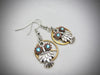 Owl Earrings, Steampunk, Unique Earrings, Weird Earrings, Dangle & Drop, Lightweight Earrings, Cool Earrings, Turquoise