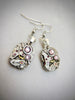 Steampunk ear gear - watch movement - Light Amethyst - Steampunk Earrings - Repurposed art