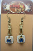 Steampunk Earrings with vintage Watch Dials, Faces Steampunk Earrings , Steampunk jewelry Sapphire Birthstone  Birthday gift
