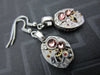 Steampunk ear gear - Rose Peach - Steampunk Earrings - Repurposed art