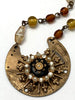 Steampunk Pendant - Precious Time - Steampunk Necklace- Repurposed art - Pearls and crystals. Pocket watch plate gift for her