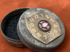 Steampunk Time Capsule - Vintage metal Tin - Light Amethyst - Keepsake box - watch parts tin - recycled - upcycled