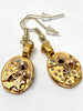 Steampunk ear gear - Bulova watch movement - Gold - Steampunk Earrings - Repurposed art