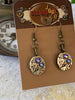 Steampunk Drop Earrings with Mechanical Watch Movement, Steampunk Earrings, Bulova jewelry with Borealis Swarovski crystals Gift for her