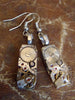 Steampunk Earrings - Steampunk jewelry made with real watch parts