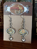 Steampunk earrings with Sterling silver Hearts - Steampunk Earrings - gift for her - Birthday gift - unique - one of a kind - with gears