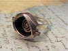 Steampunk ring - Helicoid- Steampunk jewlery made with real vintage watch parts