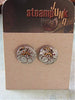 Steampunk Stud Earrings with Mechanical Watch Movement, Steampunk Earrings , Steampunk jewelry
