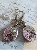 Steampunk ear gear - Peridot - Steampunk Earrings