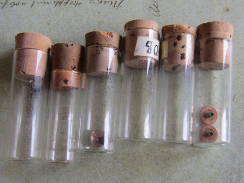 Watch Vials - Glass bottles-  Vintage - h78