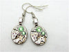 Watch movement Earrings Steampunk ear gear Peridot Steampunk Earrings Birthday Gift for her