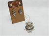Steampunk owl earring pendant gift set - Steampunk Necklace - Steampunk earrings - Owls