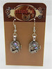 Steampunk ear gear - smokey A/B- Steampunk Earrings - Repurposed art