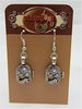 Steampunk earrings  - smokey A/B - Steampunk jewelry made with real vintage watch parts