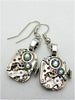 Steampunk earrings  - smokey A/B - Steampunk jewelry made with real vintage watch parts