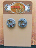 Steampunk Stud Earrings with Mechanical Watch Movements and Real Swarovski crystals, Steampunk Earrings , Steampunk jewelry