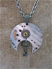 Steampunk Pendant - Secrets - Steampunk Necklace - Handmade steampunk jewelry made with real vintage pocket watch and watch parts