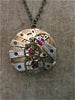 Steampunk Pendant - Time Lock - Steampunk Necklace- Steampunk jewelry made with real vintage Pocket watch parts