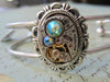 Steampunk Bracelet - Cuff - In the Works - Steampunk watch parts cuff - Bracelet
