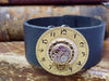 Steampunk Bracelet Cuff - Repurposed art -Upcycled - Recycled - Leather