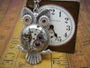 Steampunk Pendant - Who's Time - Steampunk Necklace- Owl pendant