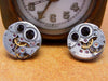 Steampunk Stud Earrings with Mechanical Watch Movement, Steampunk Earrings , Steampunk jewelry