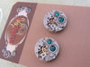 Emerald Steampunk Stud Earrings with Mechanical Watch Movement, Steampunk Earrings , Steampunk jewelry
