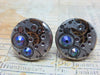 Steampunk Stud Earrings with Mechanical Watch Movement, Steampunk Earrings , Steampunk jewelry