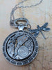 STeampunk pocket watch necklace - Dragonfly - Steampunk Necklace - Repurposed Art