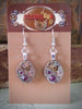 Steampunk ear gear - Amethyst - Steampunk Earrings - Repurposed art