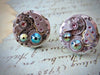 Steampunk Stud Earrings with Mechanical Watch Movement, Steampunk Earrings , Steampunk jewelry