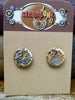 Steampunk Stud Earrings with Gold Mechanical Watch Movement, Steampunk Earrings , Steampunk jewelry