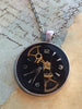 Steampunk Watch movement pendant - Ripped - Steampunk Necklace - Repurposed art