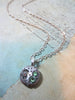 Watch part necklace - Bullet Proof - Steampunk Necklace - Repurposed Art Peridot Swarovski crystals.