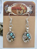 Steampunk ear gear - Bulova watch movement - Aquamarine - Steampunk Earrings - Repurposed art