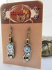 Steampunk Jewelry - Aquamarine - March Birthstone - Drop - Dangle - Steampunk Earrings - Repurposed art