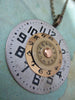 Steampunk Pendant -  Time after time  - Steampunk watch parts Necklace- Repurposed art