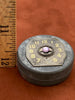 Steampunk Time Capsule - Vintage metal Tin - Light Amethyst - Keepsake box - watch parts tin - recycled - upcycled
