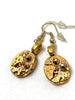 Steampunk ear gear - Bulova watch movement - Gold - Steampunk Earrings - Repurposed art
