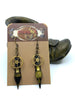 Steampunk Earrings - Vintage Pen Nibs - Watch parts earrings - Boho - Womans earrings - For her