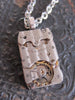 Steampunk Necklace -Bullet Proof - Recycled Jewelry made with real watch parts