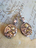 Bling Time  - Steampunk Earrings - Repurposed art