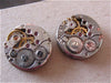 Steampunk Stud Earrings with Mechanical Watch Movement, Steampunk Earrings , Steampunk jewelry